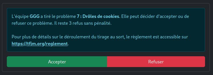 Étape de choix du problème